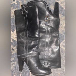 Tall leather boots